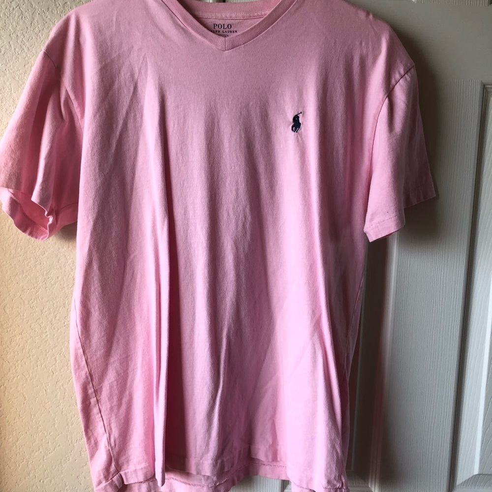 Pink short sleeve shirt
